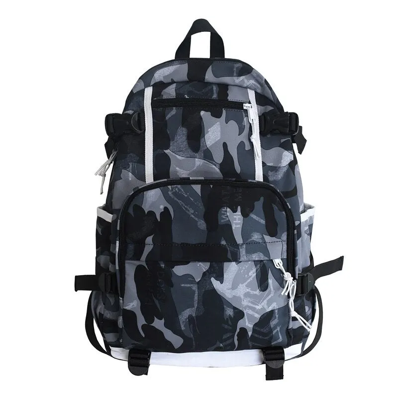 deanwangkt Harajuku Girl Male School Bag Female Graffiti Print Men Backpack Women Book Boy Bag Nylon Ladies Fashion Laptop Backpack Student