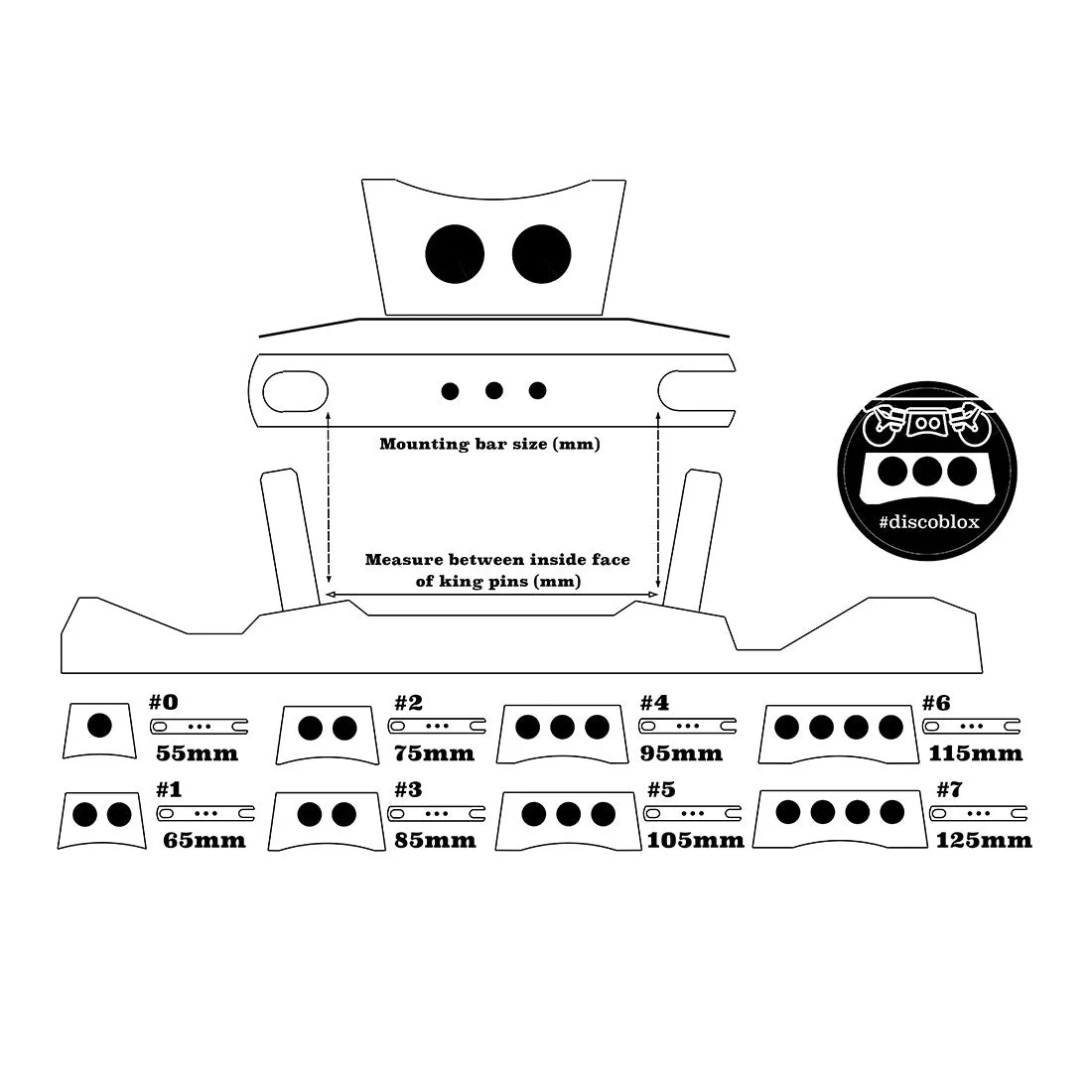 Discoblox Lowrider Grind Blocks - White