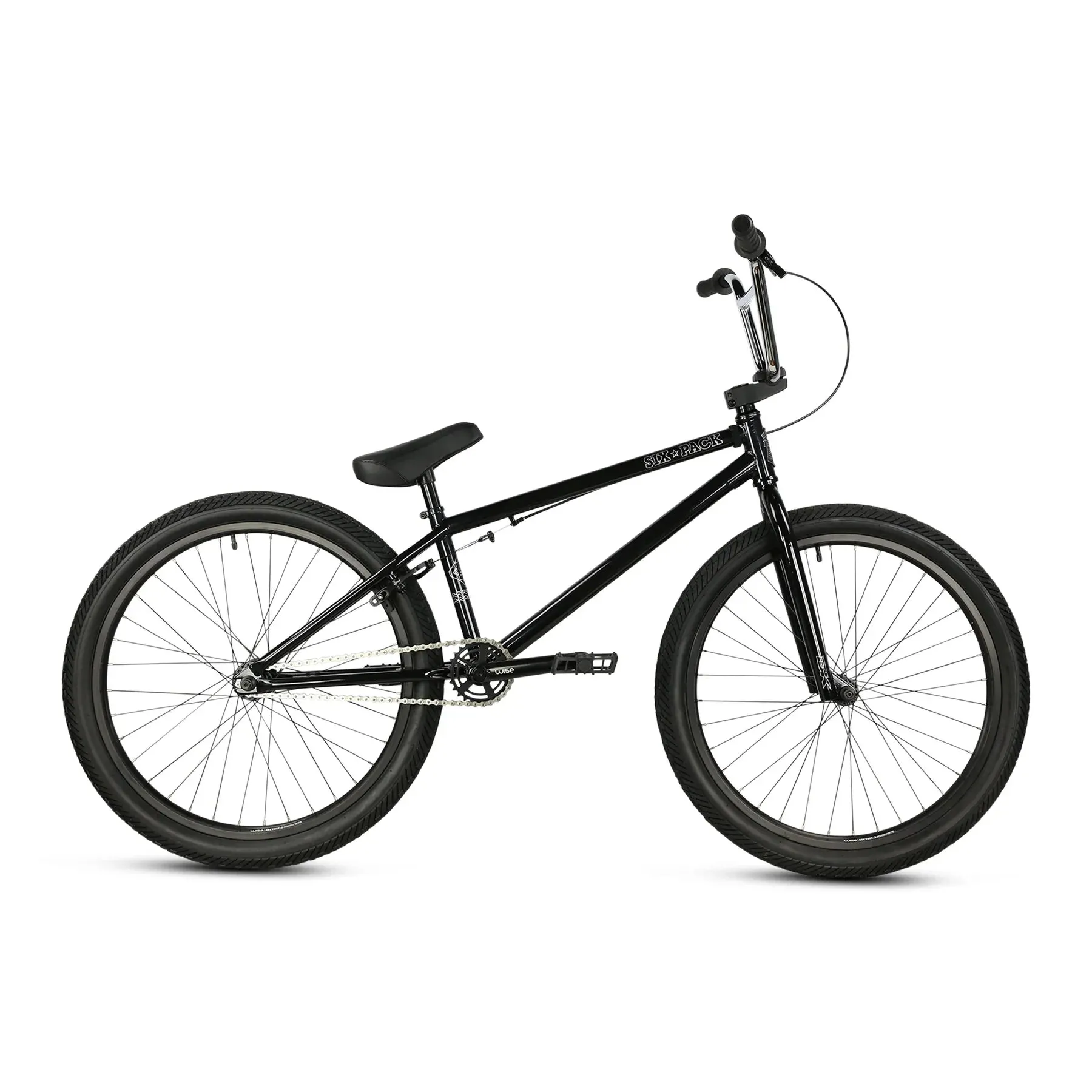 DK Six Pack 24″ Complete BMX Bike - Black