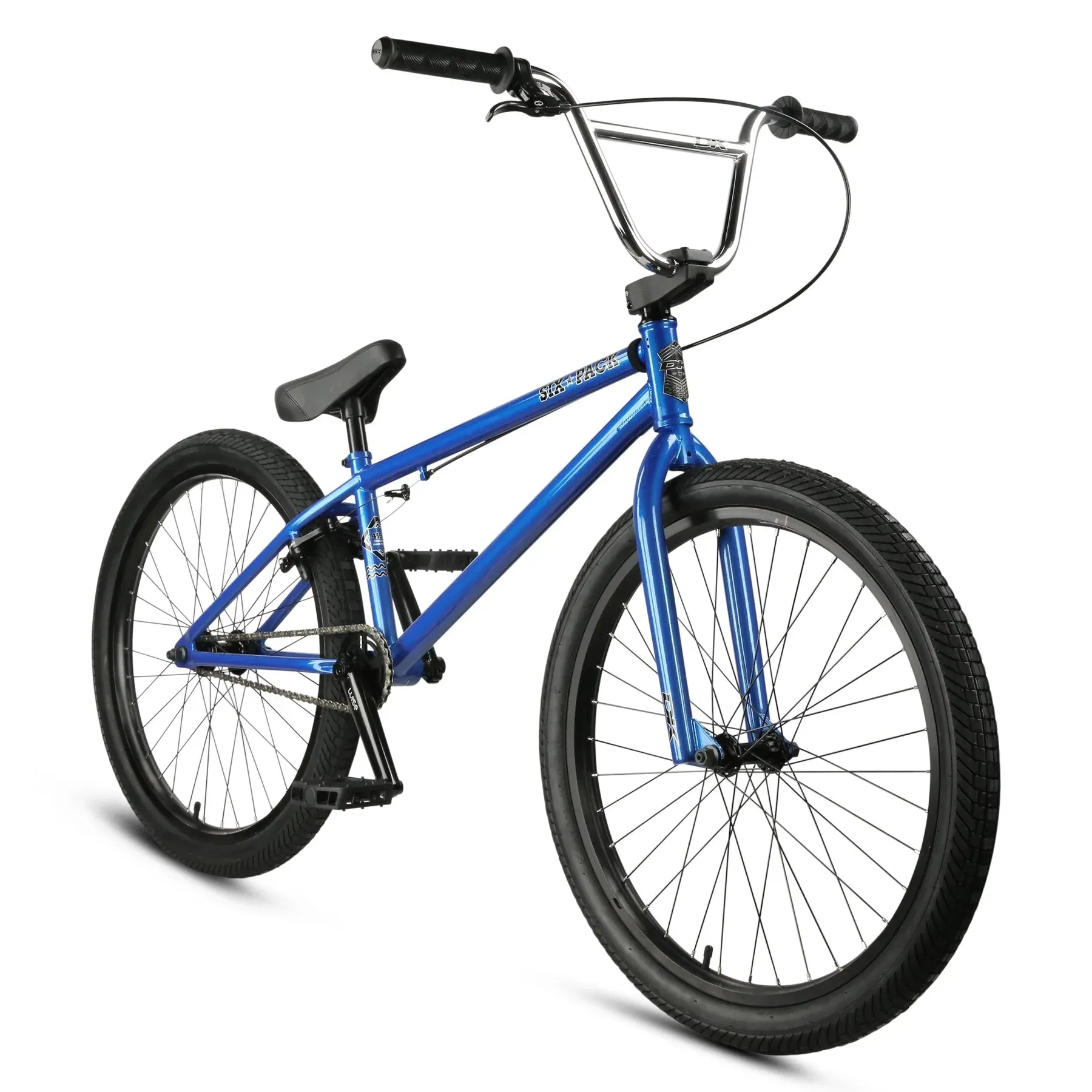 DK Six Pack 24″ Complete BMX Bike - Blue