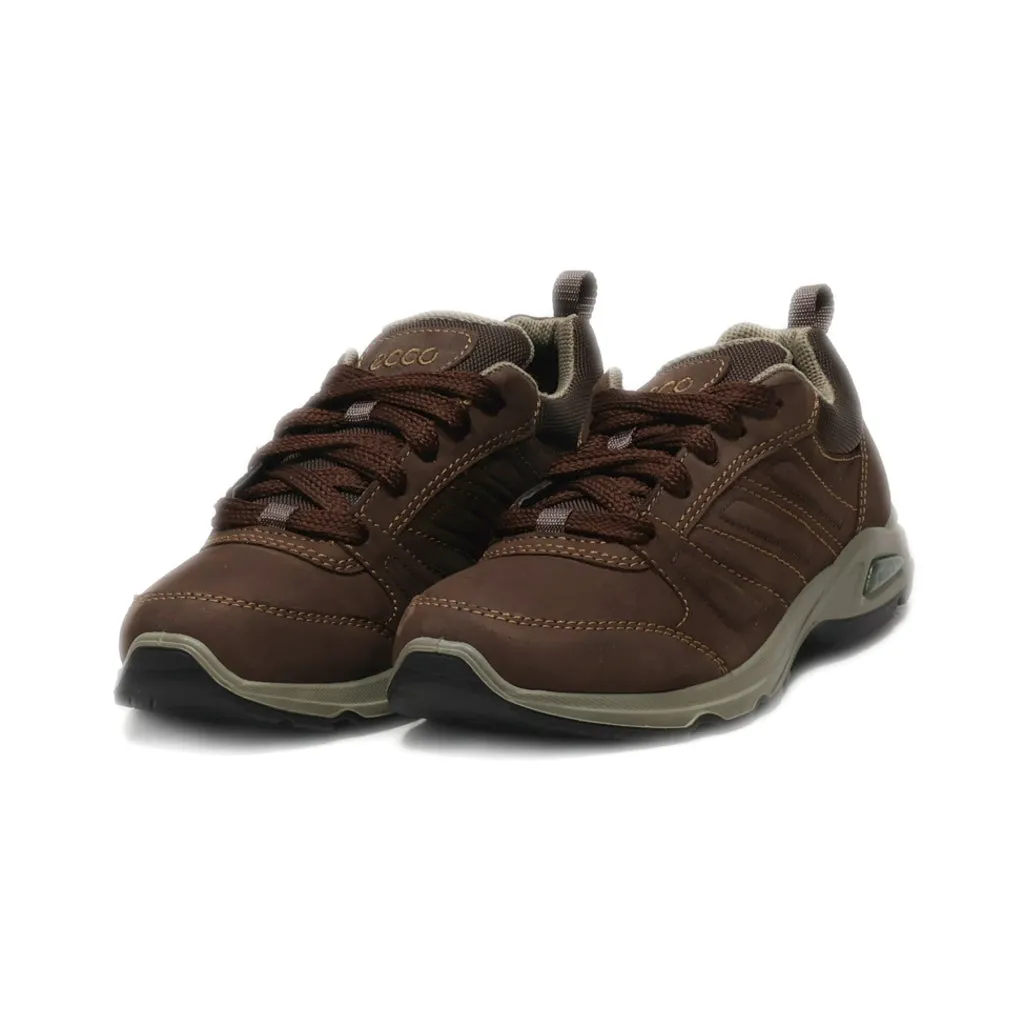 Ecco Lace Ups Nubuck Brown Colour For Women