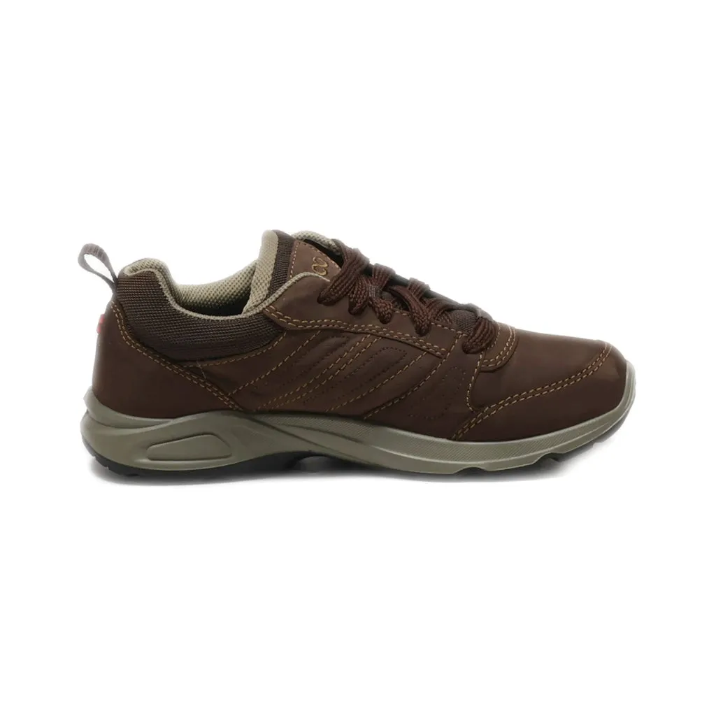 Ecco Lace Ups Nubuck Brown Colour For Women