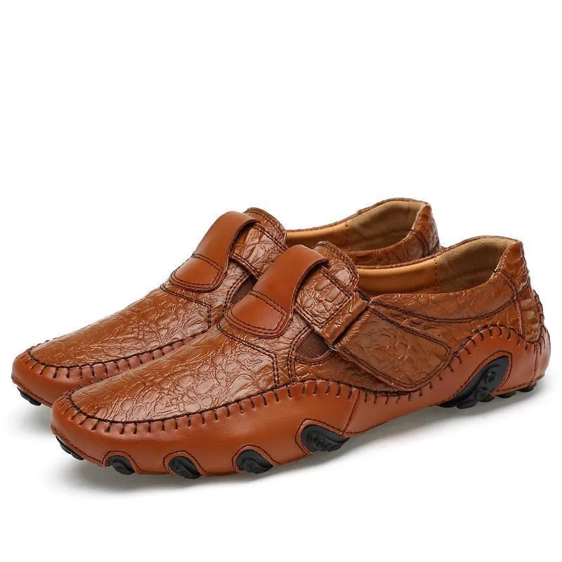 Erbsen Schuhe Herren Leder vier Jahreszeiten Freizeitschuhe Octopus British handgefertigte Schuhe