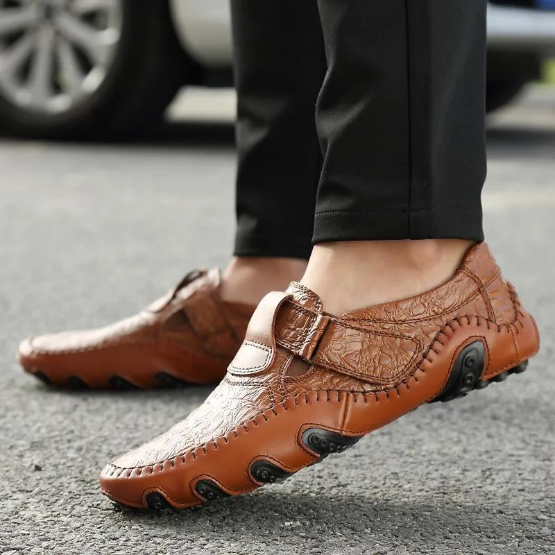 Erbsen Schuhe Herren Leder vier Jahreszeiten Freizeitschuhe Octopus British handgefertigte Schuhe