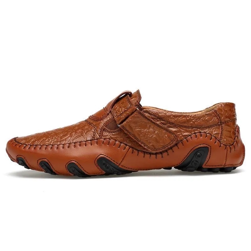 Erbsen Schuhe Herren Leder vier Jahreszeiten Freizeitschuhe Octopus British handgefertigte Schuhe