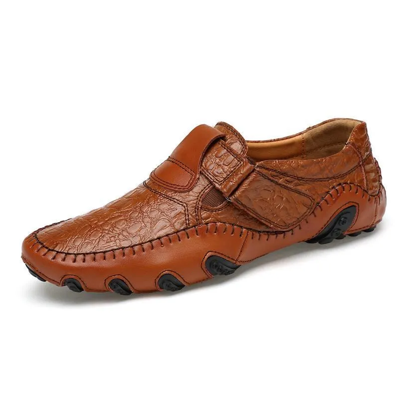 Erbsen Schuhe Herren Leder vier Jahreszeiten Freizeitschuhe Octopus British handgefertigte Schuhe