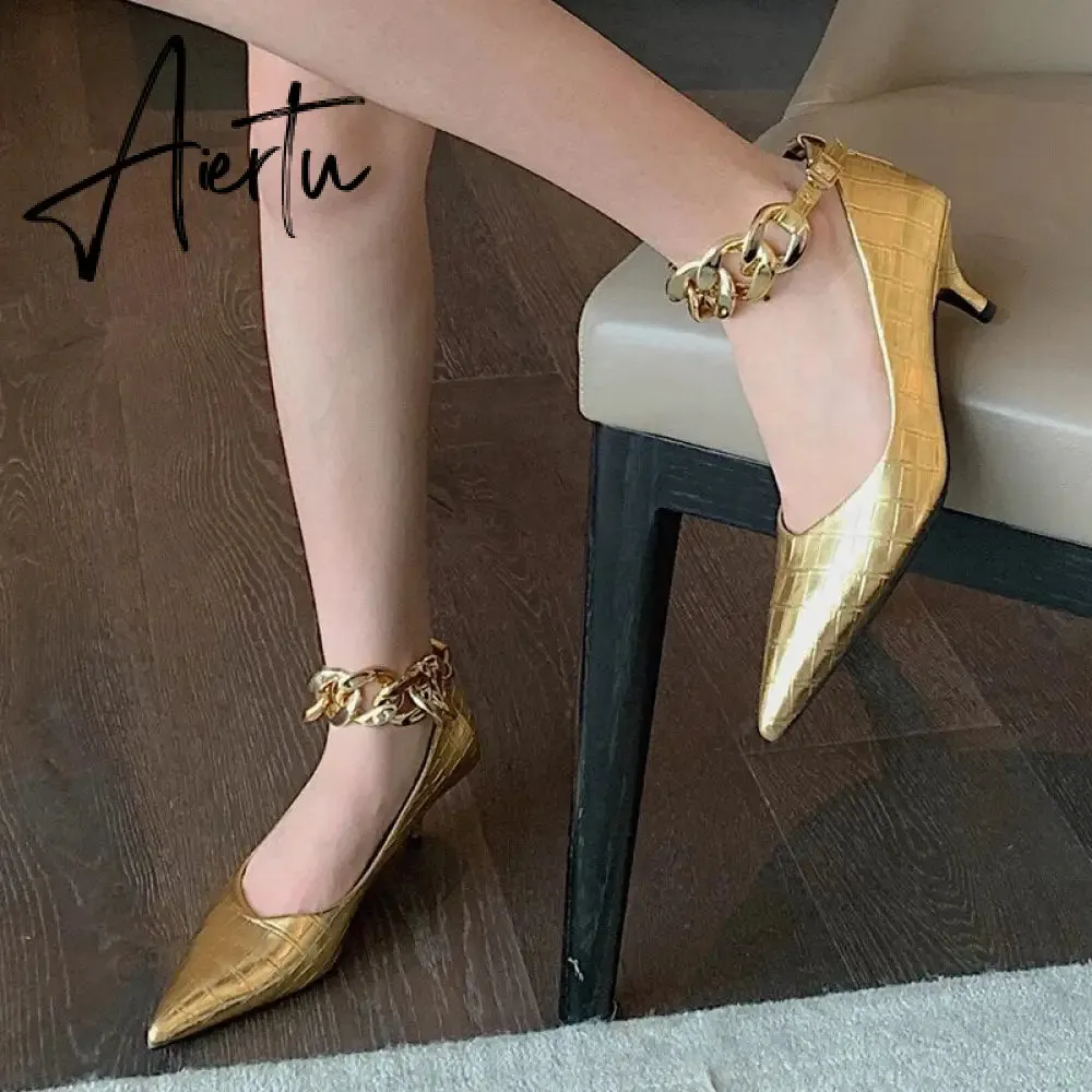 Fashion Women Pumps Shoes Spring Autumn New Female Pointed Toe Thin Heels Sandals Casual Shoes Ladies Low Heels Pumps