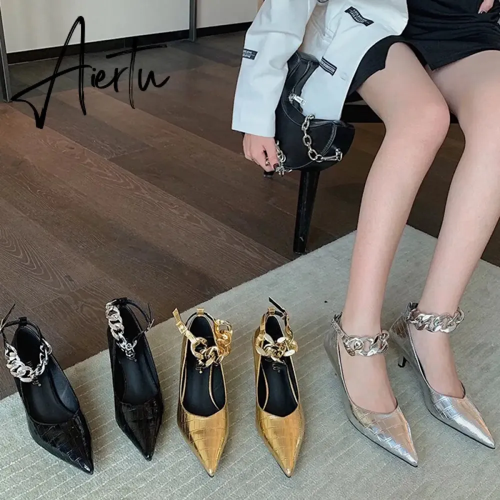 Fashion Women Pumps Shoes Spring Autumn New Female Pointed Toe Thin Heels Sandals Casual Shoes Ladies Low Heels Pumps