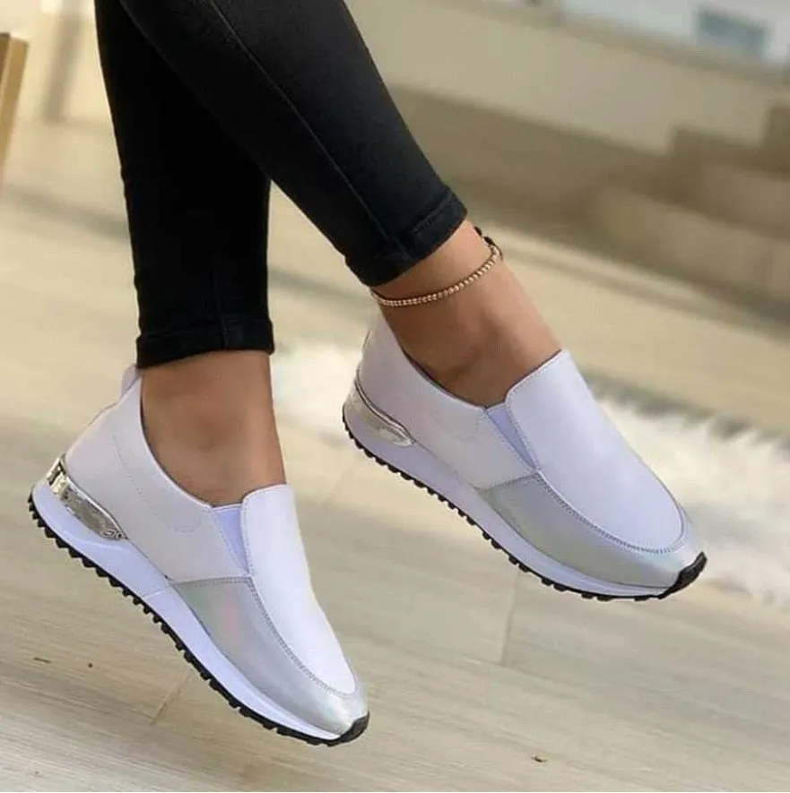 Fashionkova  New Women Sneaker Slip On Flat Casual Shoes Platform Sport Women's Shoes Outdoor Runing Ladies Vulcanized Shoes Zapatillas Mujer