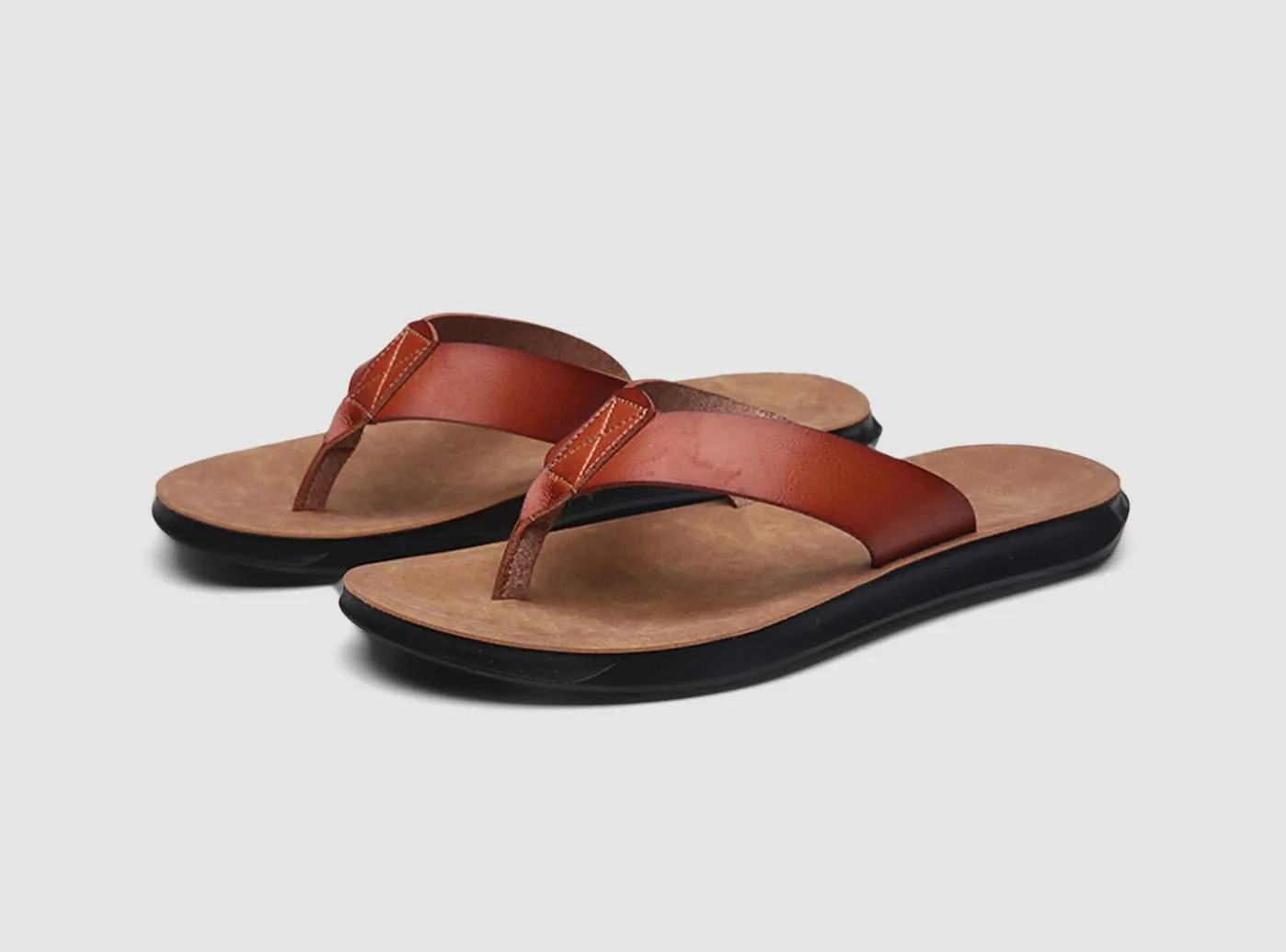 FitVille Herren SandDunes Flip Flops V2