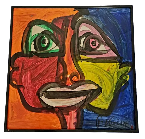 Friend Face 84 Original Oil Painting by Peter Keil