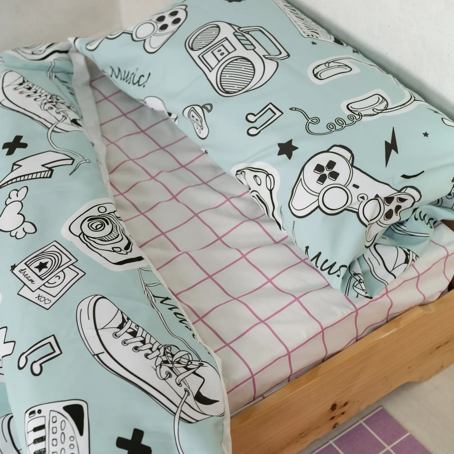 Funda almohada Infantil estampada Music