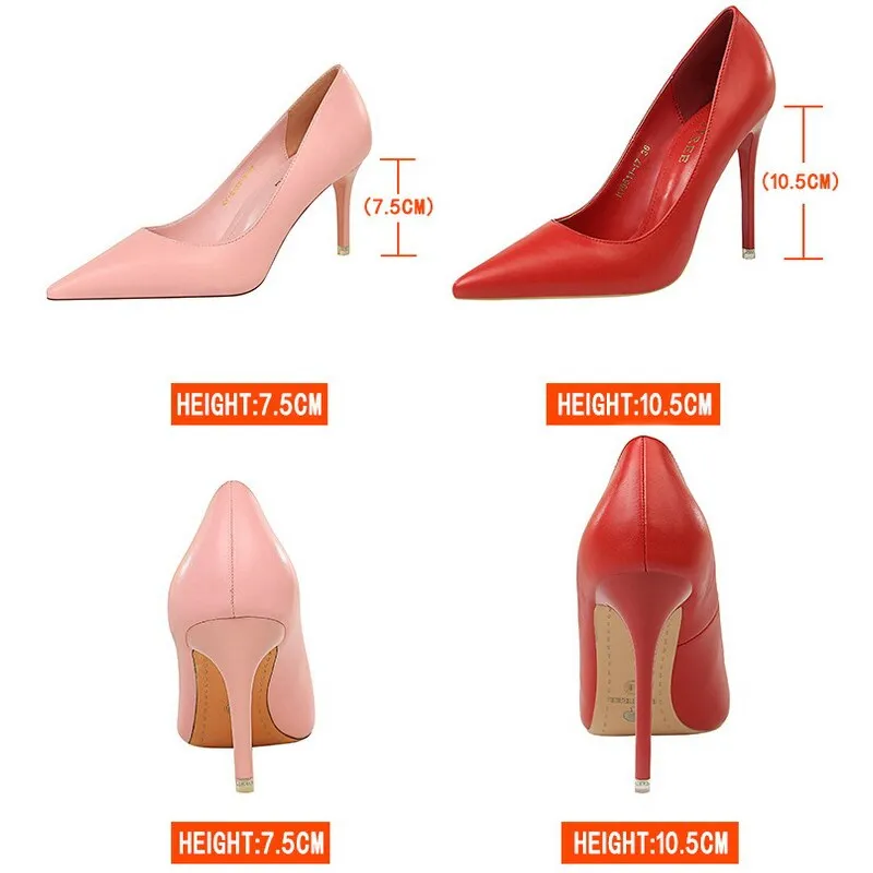 Graduation Gift Shoes Heels 2023 New Woman Pumps Fashion High Heels Shoes Women Office Shoe Sexy Party Shoes Stiletto Lady Plus Size 43