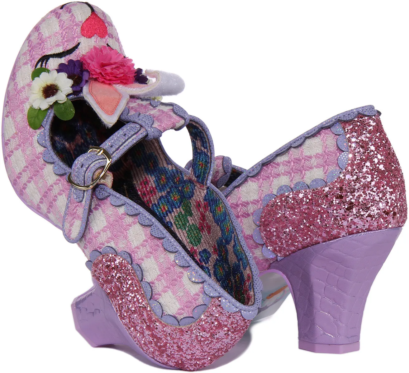 Irregular Choice Bunny Bounce In Pink Purple For Women