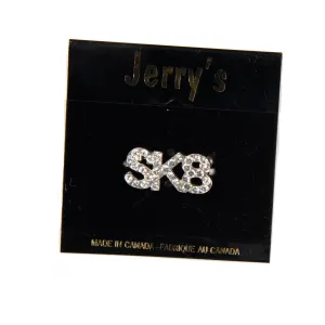 Jerry's Crystal 1298 SK8 Figure Skating Pin