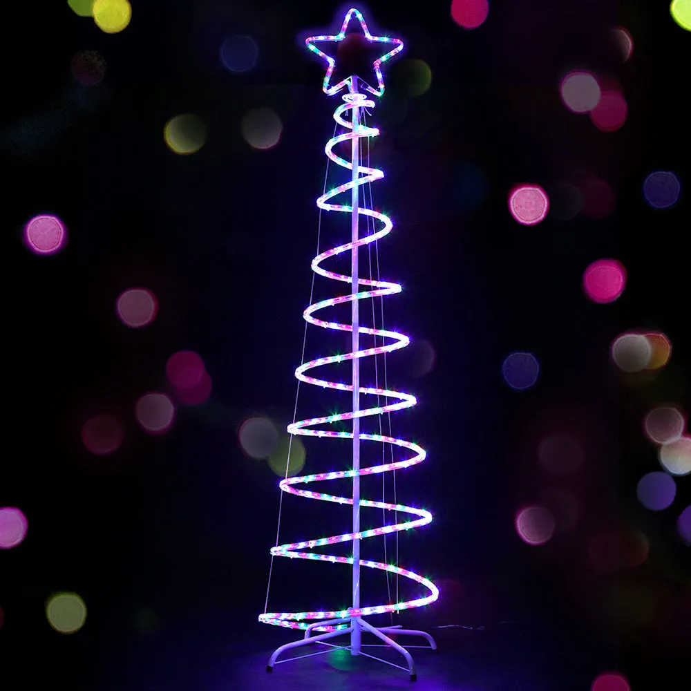 Jollys Christmas LED Motif Light 1.88M Tree Waterproof Colourful