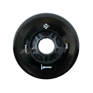 Luminous LED Inline Wheels 84mm/85a - Black - Sold by the Single Wheel