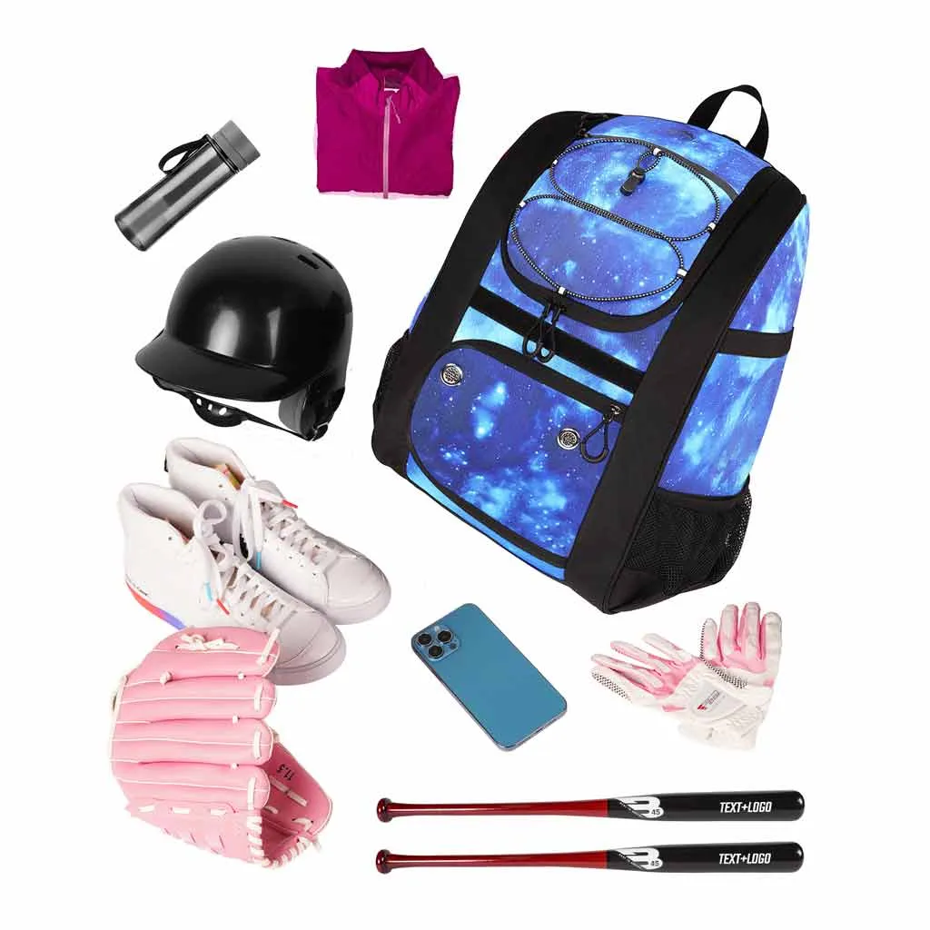 Matein Galaxy Blue Baseball Batting Bag