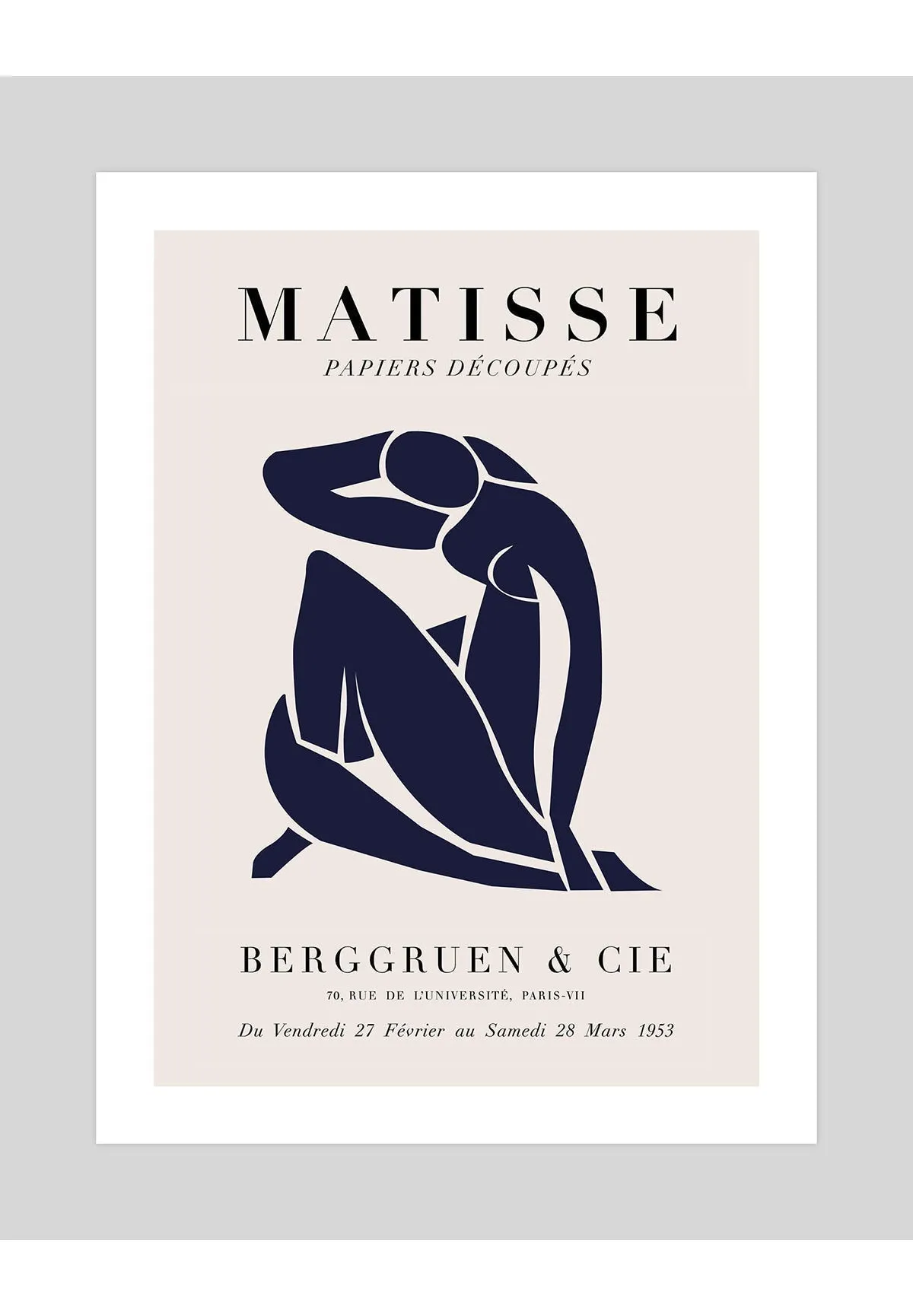 Matisse Papiers Decoupes Blue Nude II