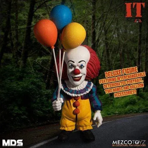 Mezco Toyz IT Deluxe Pennywise 1990 Stylized 6" Action Figure