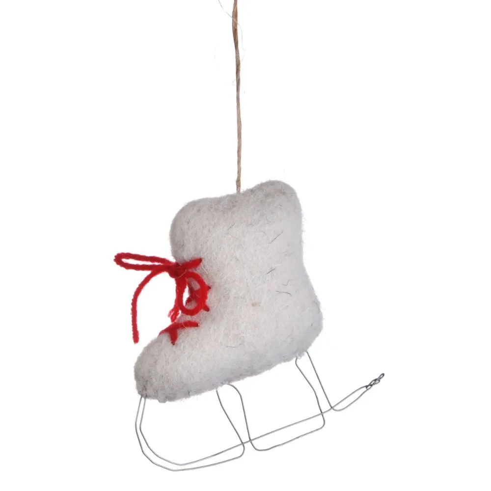 Mini Ice Skates Ornament Set Of 2