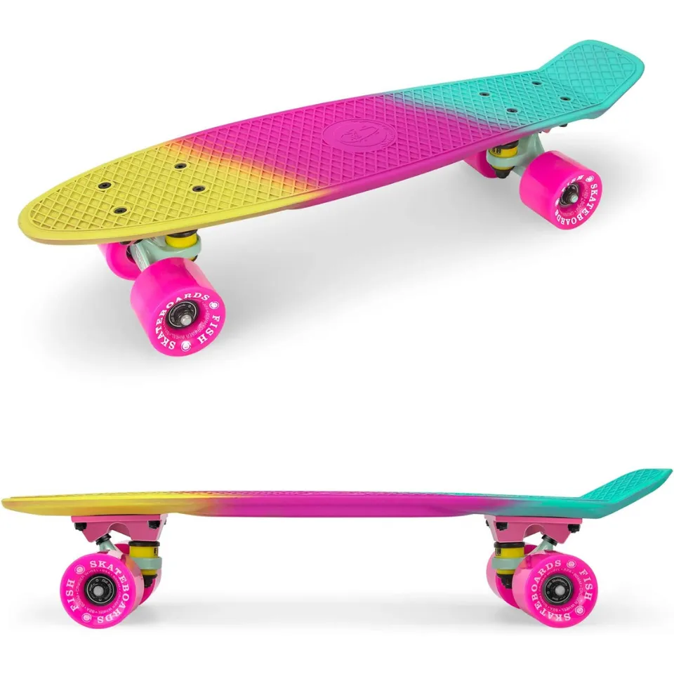 Minicruiser Fish Skateboard Multicolor