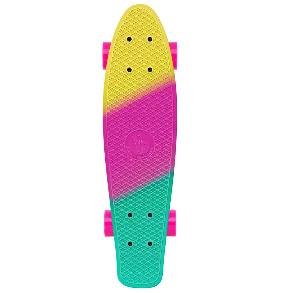 Minicruiser Fish Skateboard Multicolor