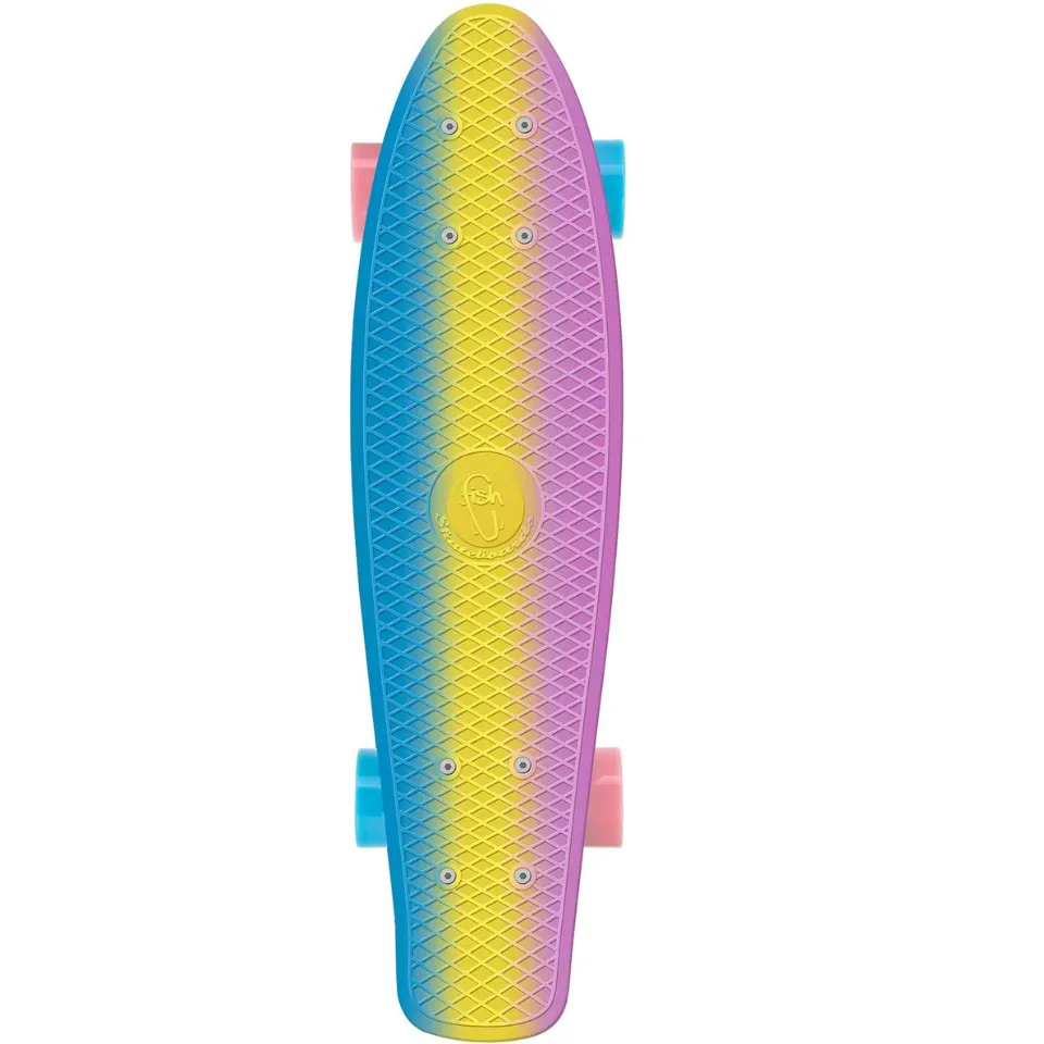 Minicruiser Fish Skateboard Multicolor