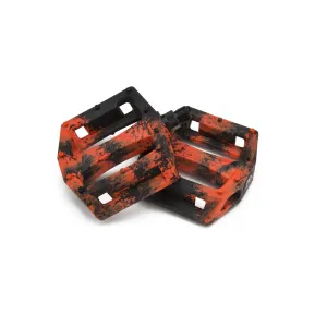 Mission BMX Impulse PC Pedals - Black/Dark Red