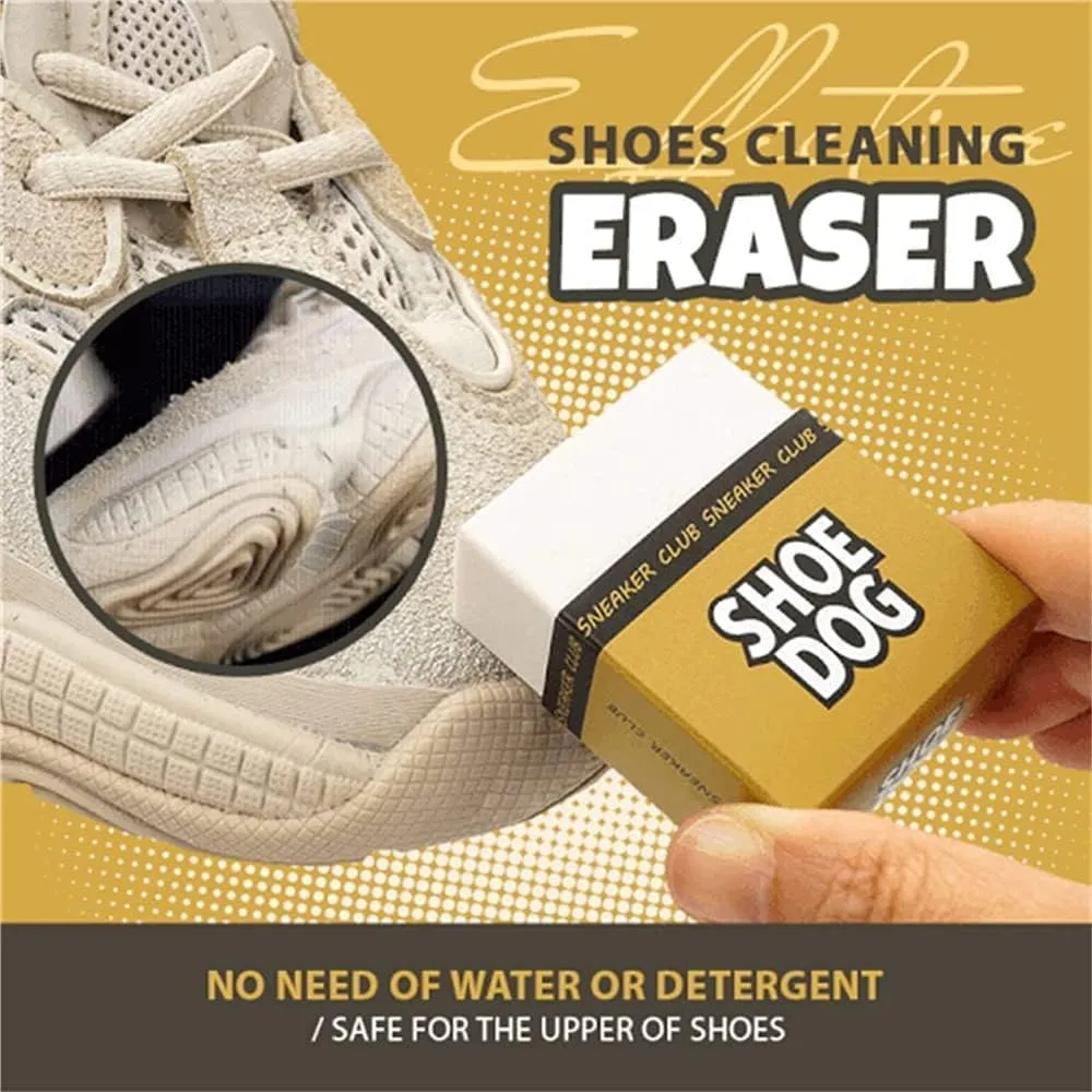 NEW Effective Shoes Cleaning Eraser, Removes Dirt from Shoe Surface Leather Fabric Care Shoe Eraser, Shoe Eraser Without Water, Suede Shoe Cleaner Kit Eraser Brush, Professional Shoe Cleaner (2pcs)