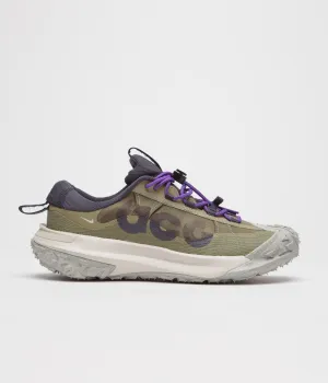 Nike ACG Mountain Fly 2 Low Shoes - Neutral Olive / Gridiron - Action Grape