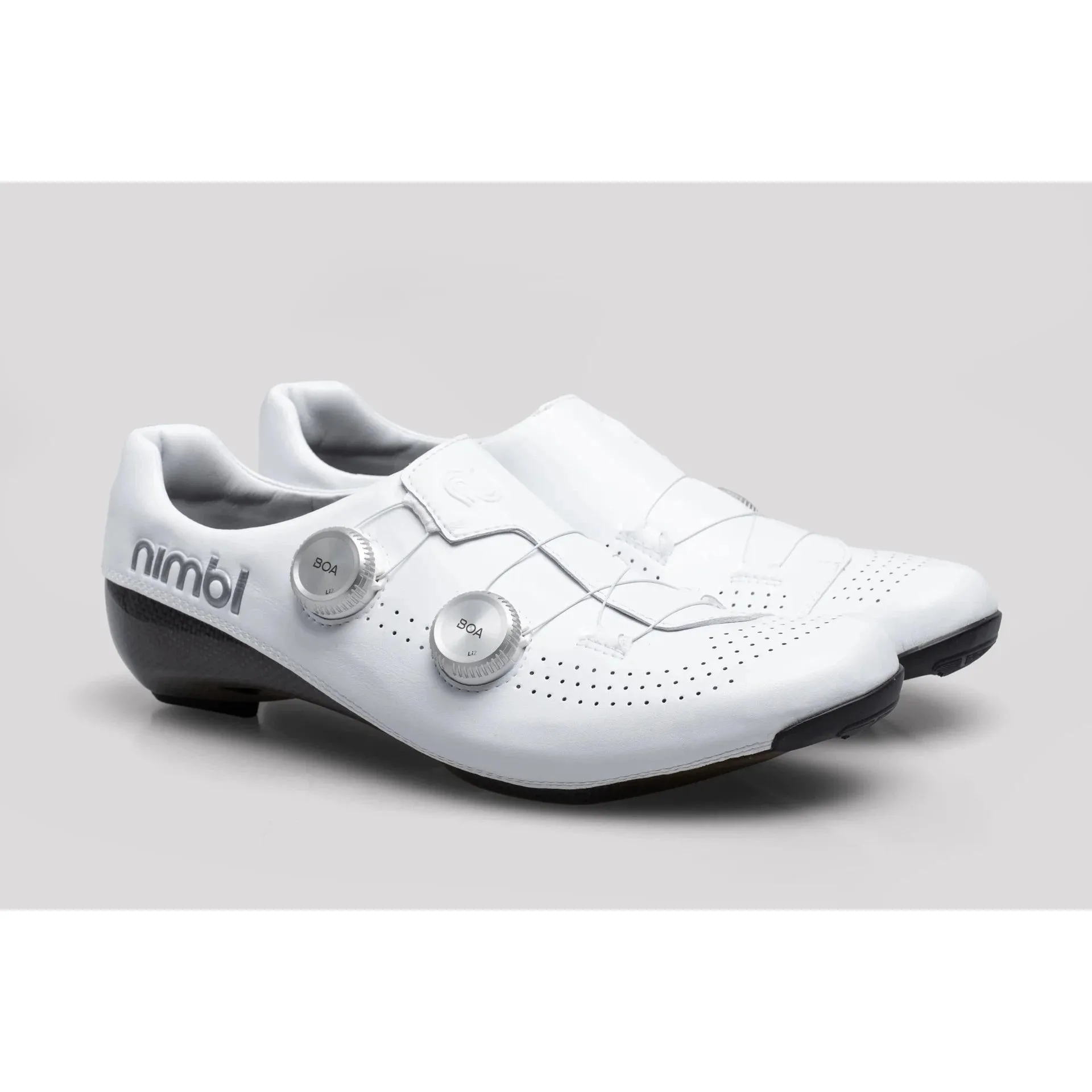 Nimbl Exceed Ultimate Glide Road Shoes - White/Silver