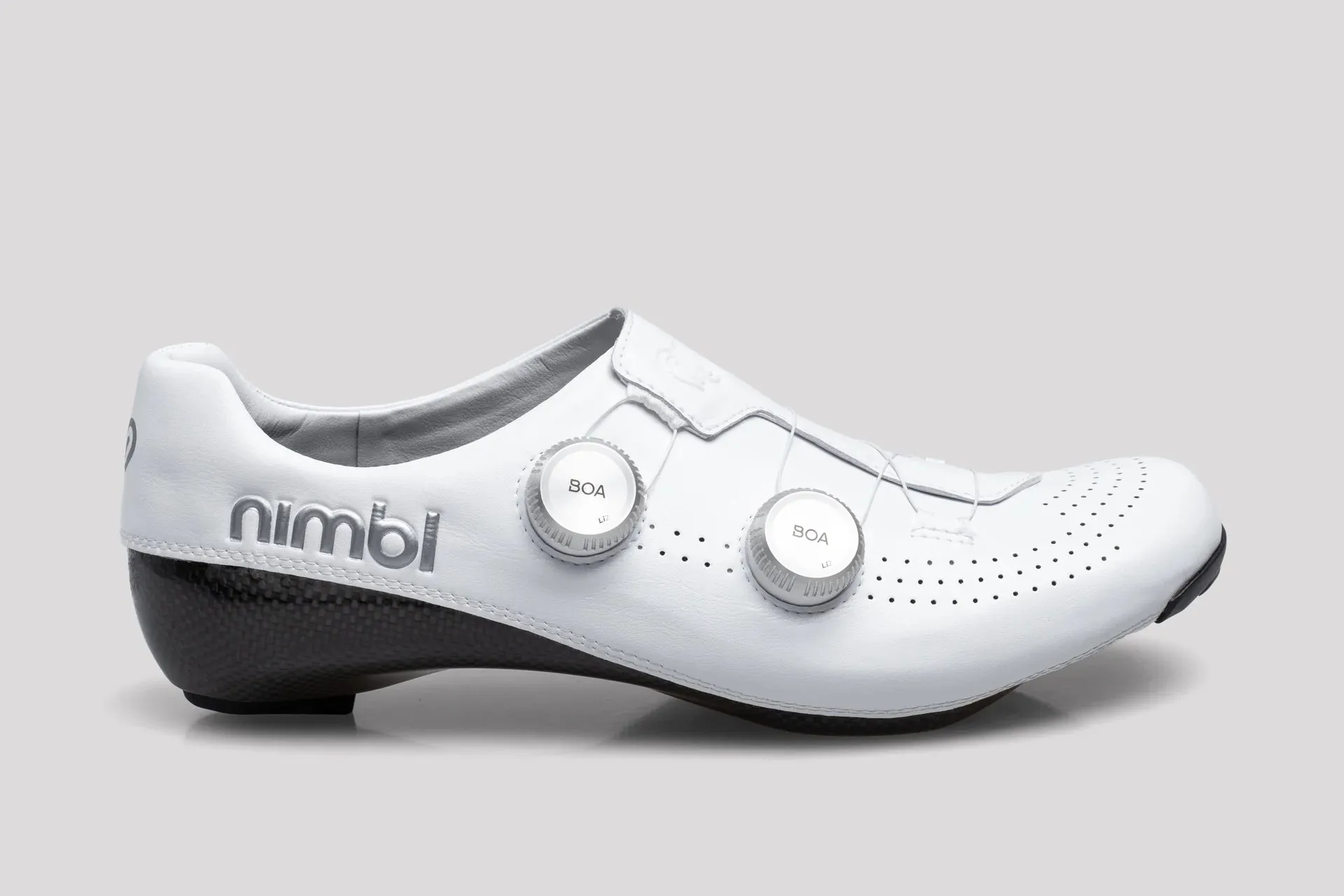 Nimbl Exceed Ultimate Glide Road Shoes - White/Silver