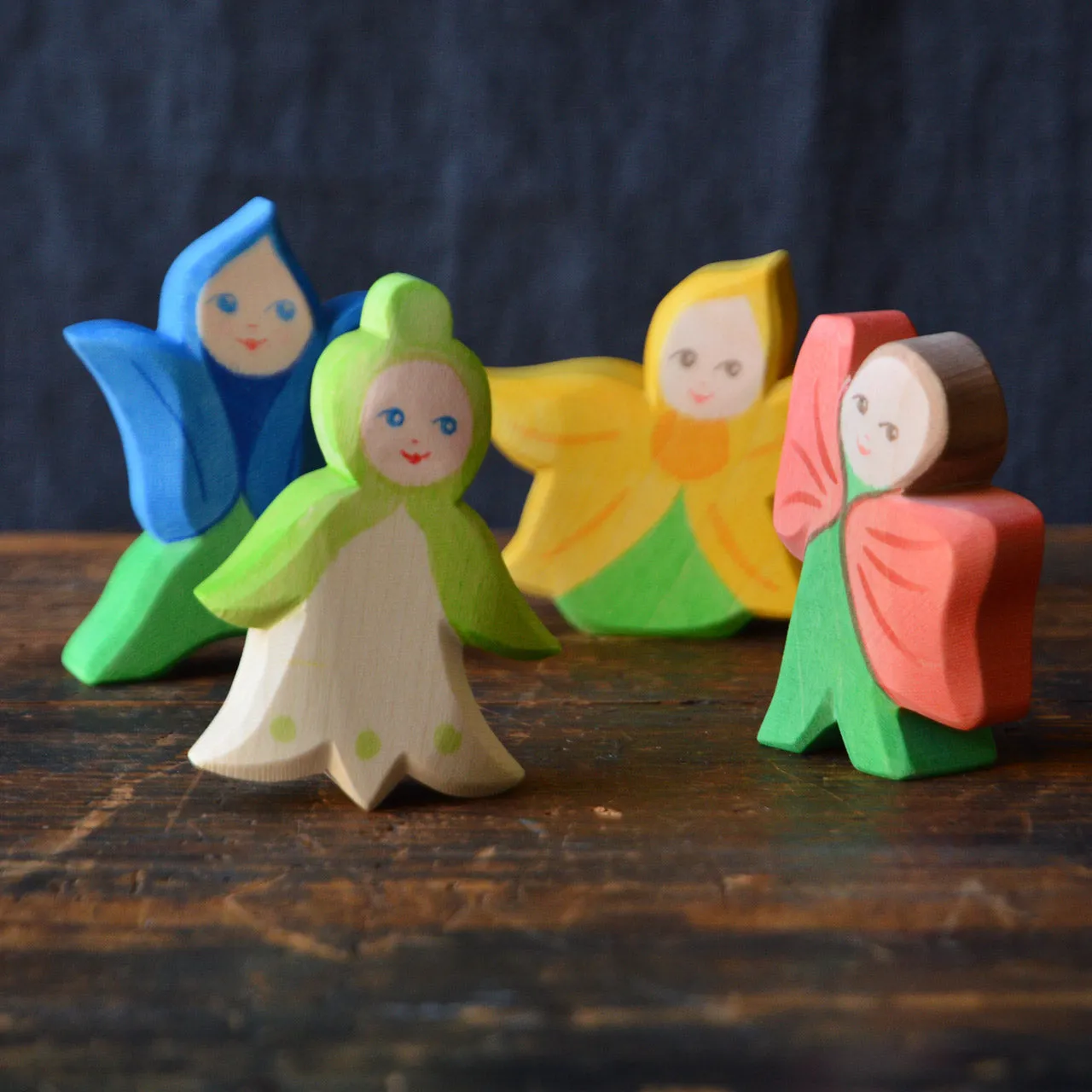 Ostheimer Handcrafted Wooden Toys - Flower Children