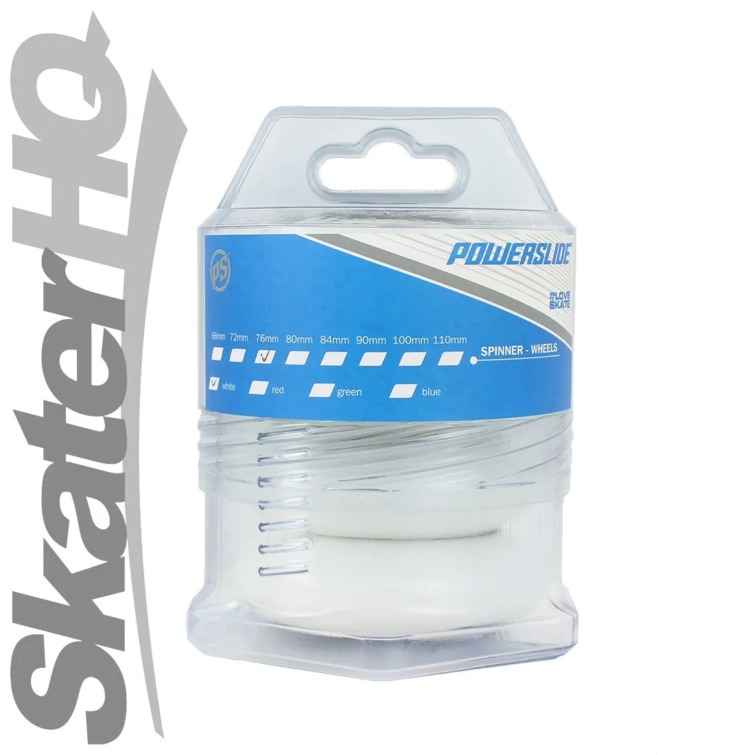 Powerslide Spinner 76mm/85a 4pk - White