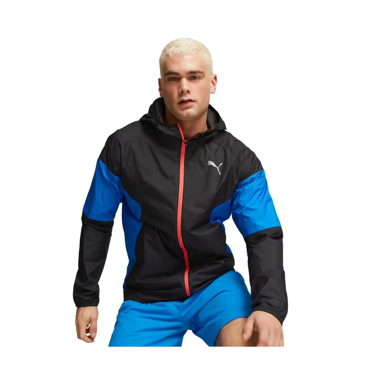 Puma Run Lightweight Black Blue Men's Jacket