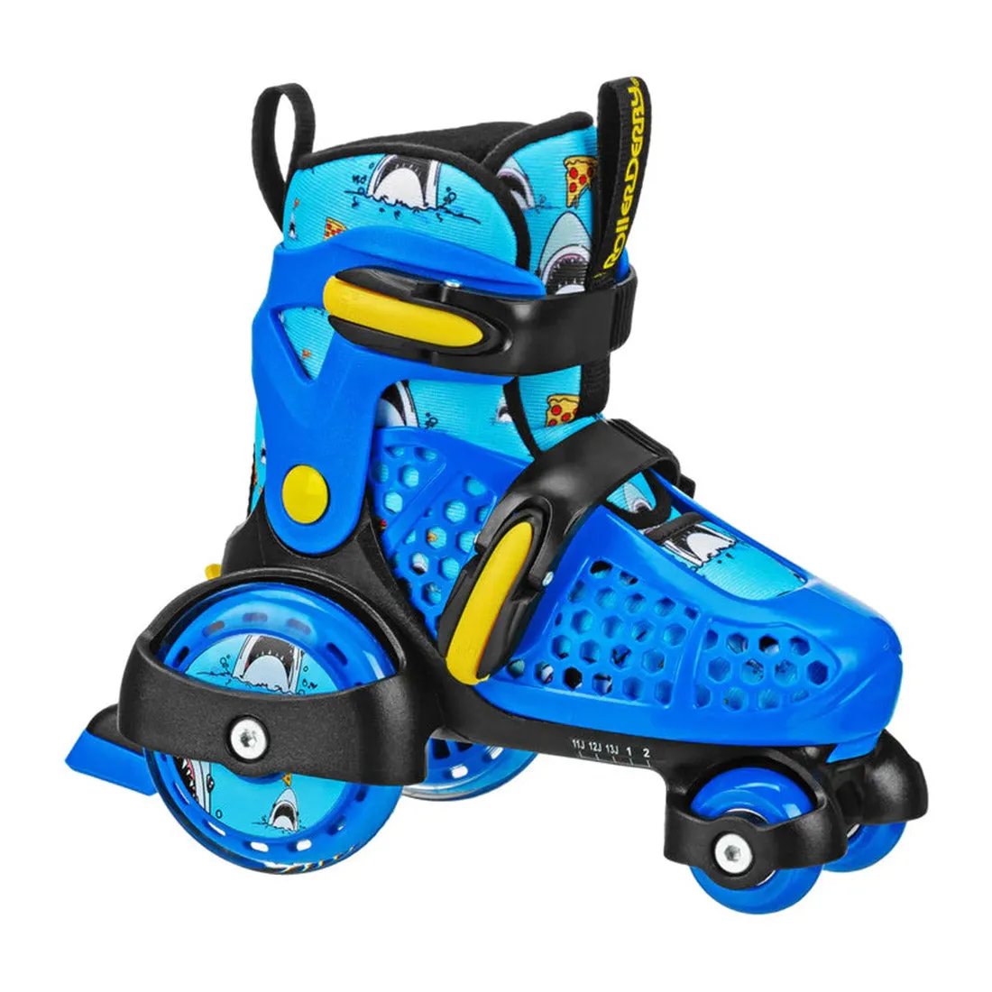 RDS Fun Roll Adjustable Skates - Pizza Shark