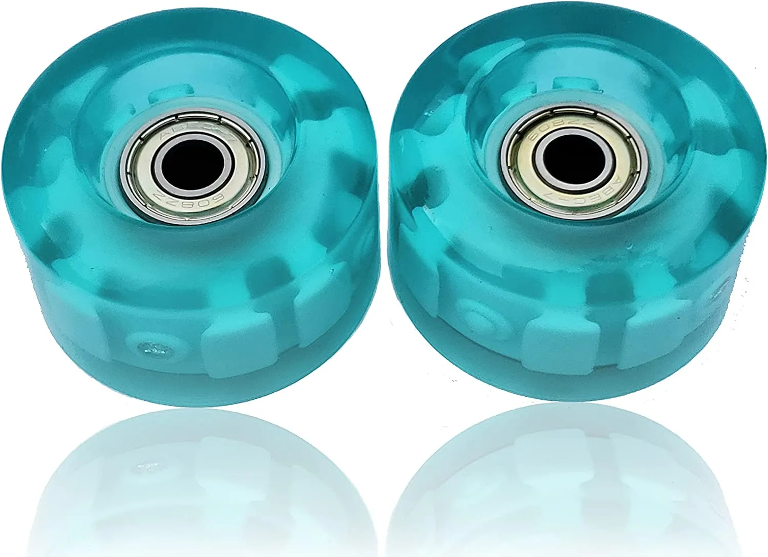 Replacement Wheels for Roller Skates for Kids | 2 Aqua