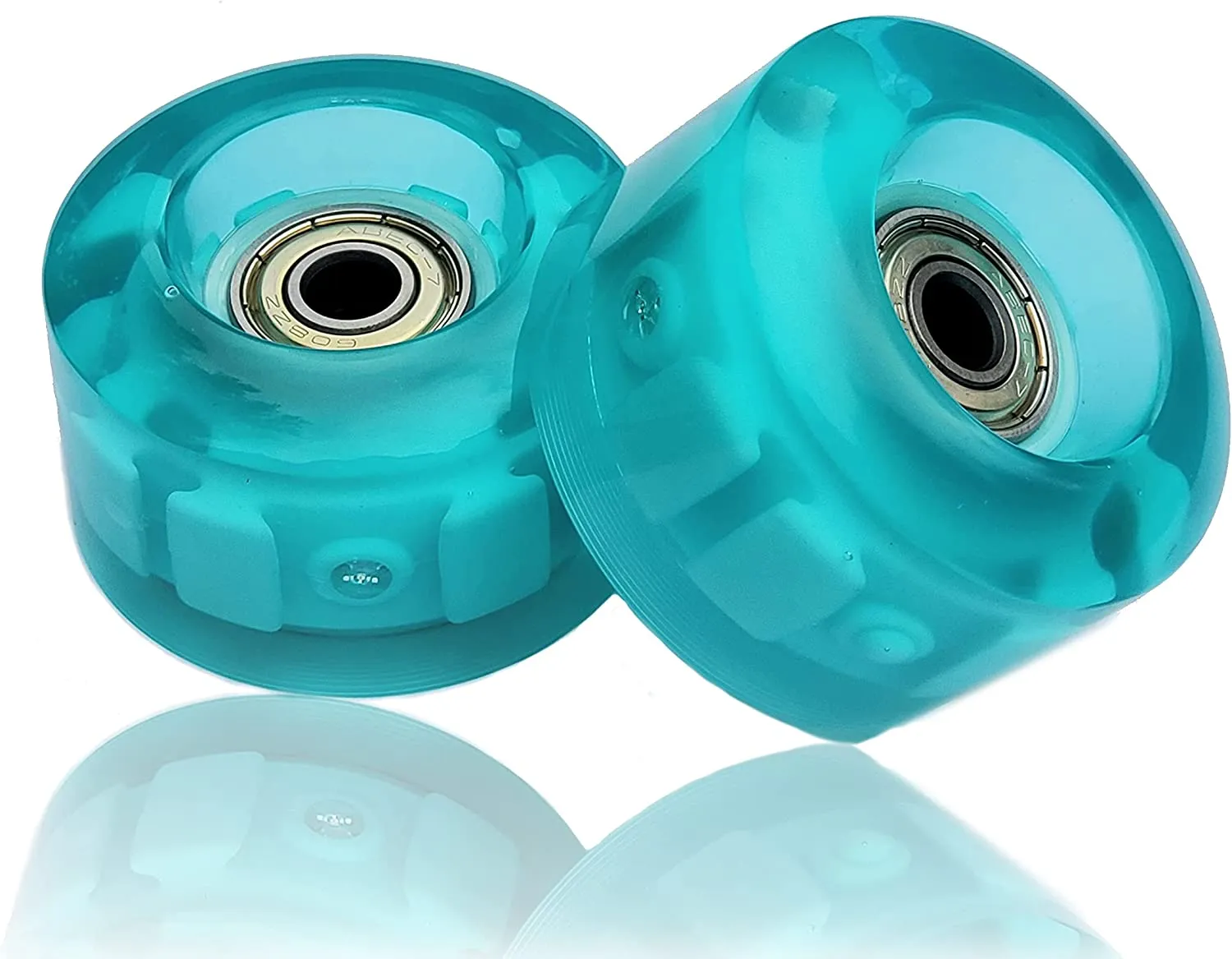 Replacement Wheels for Roller Skates for Kids | 2 Aqua