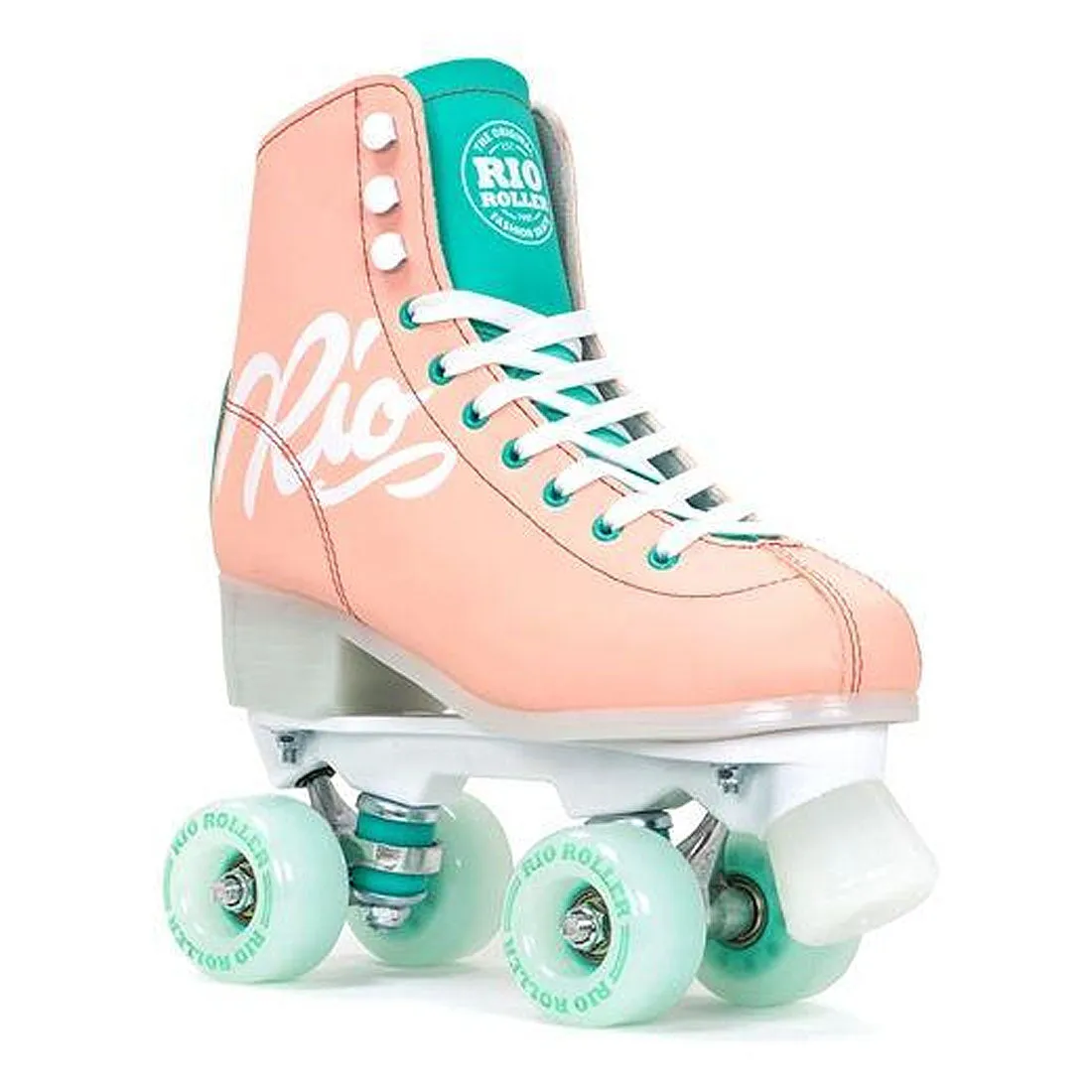 Rio Roller Script - Peach/Green