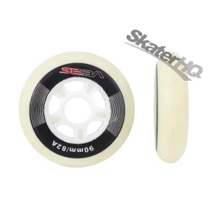 Seba 90mm/82a Wheels 8pk - White