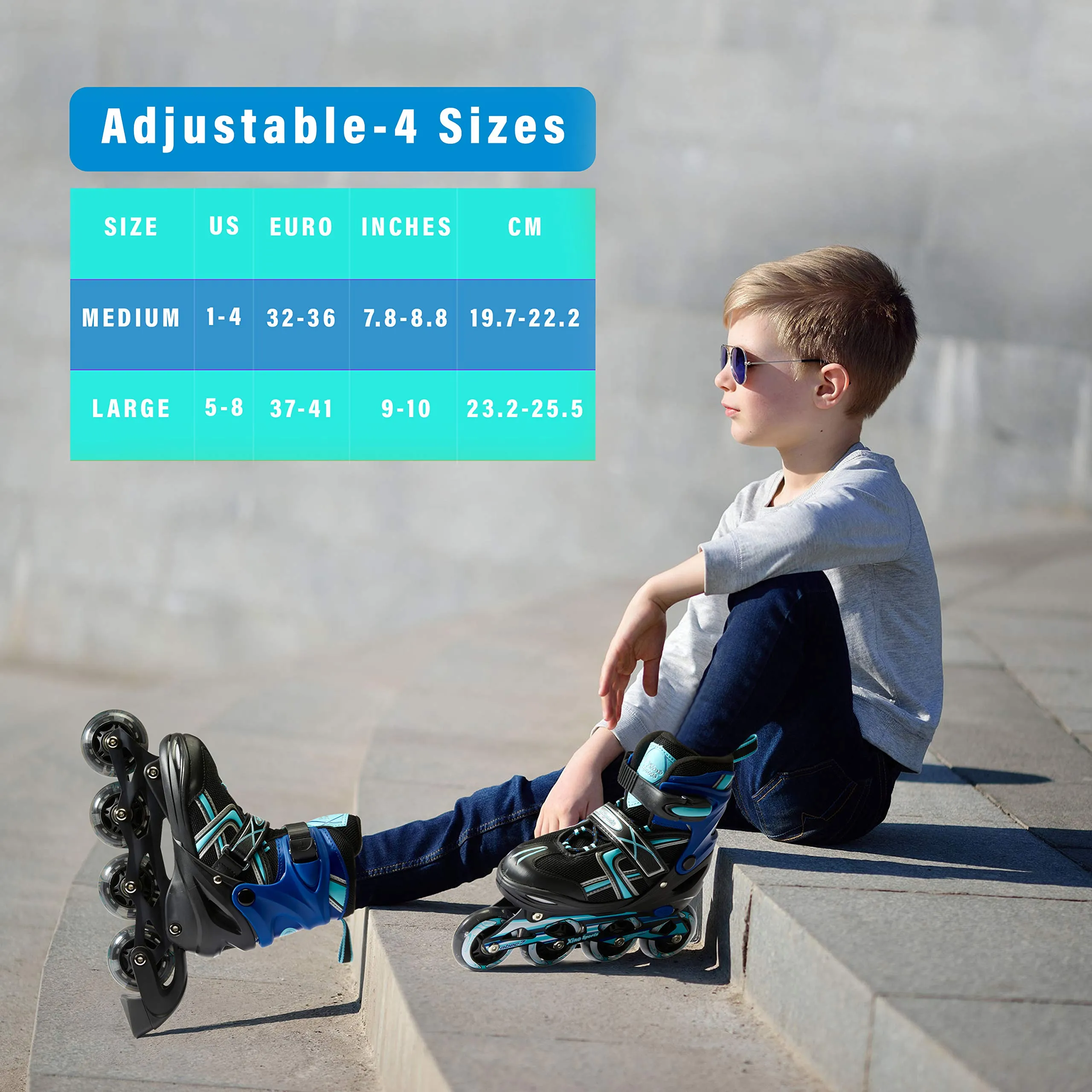 Skates For Kids | Adjustable Girls & Boys Inline Skates