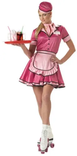 Soda Shop Car Hop Costume / 1950's Costume