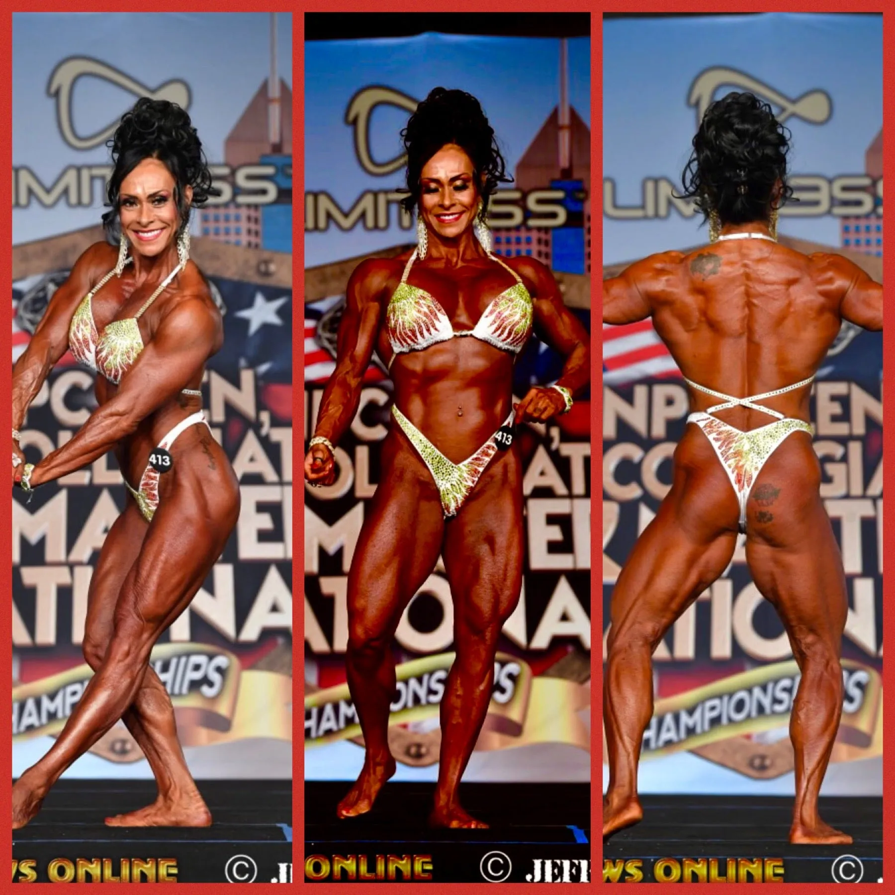 Solar Flare figure/physique competition suit