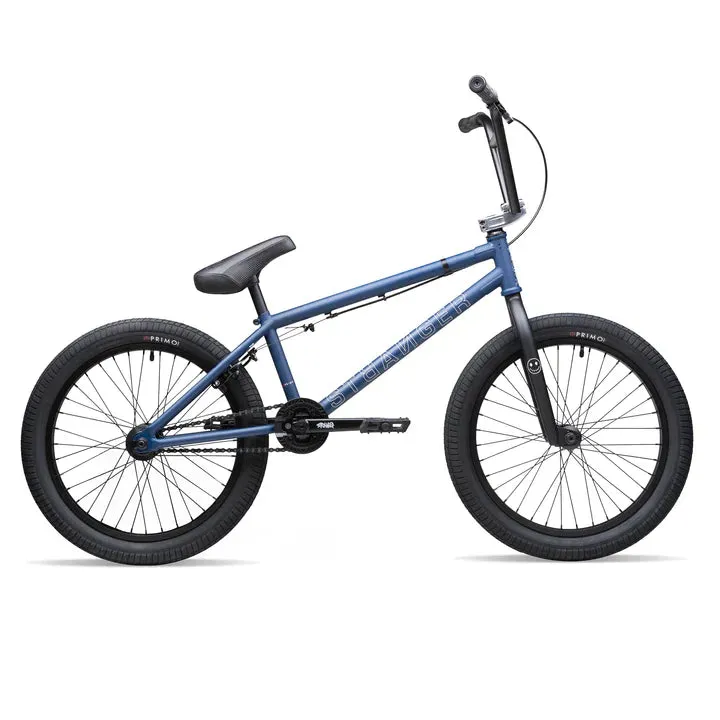 Stranger Level 20.75″ Complete BMX Bike RHD Cassette - Matt Navy