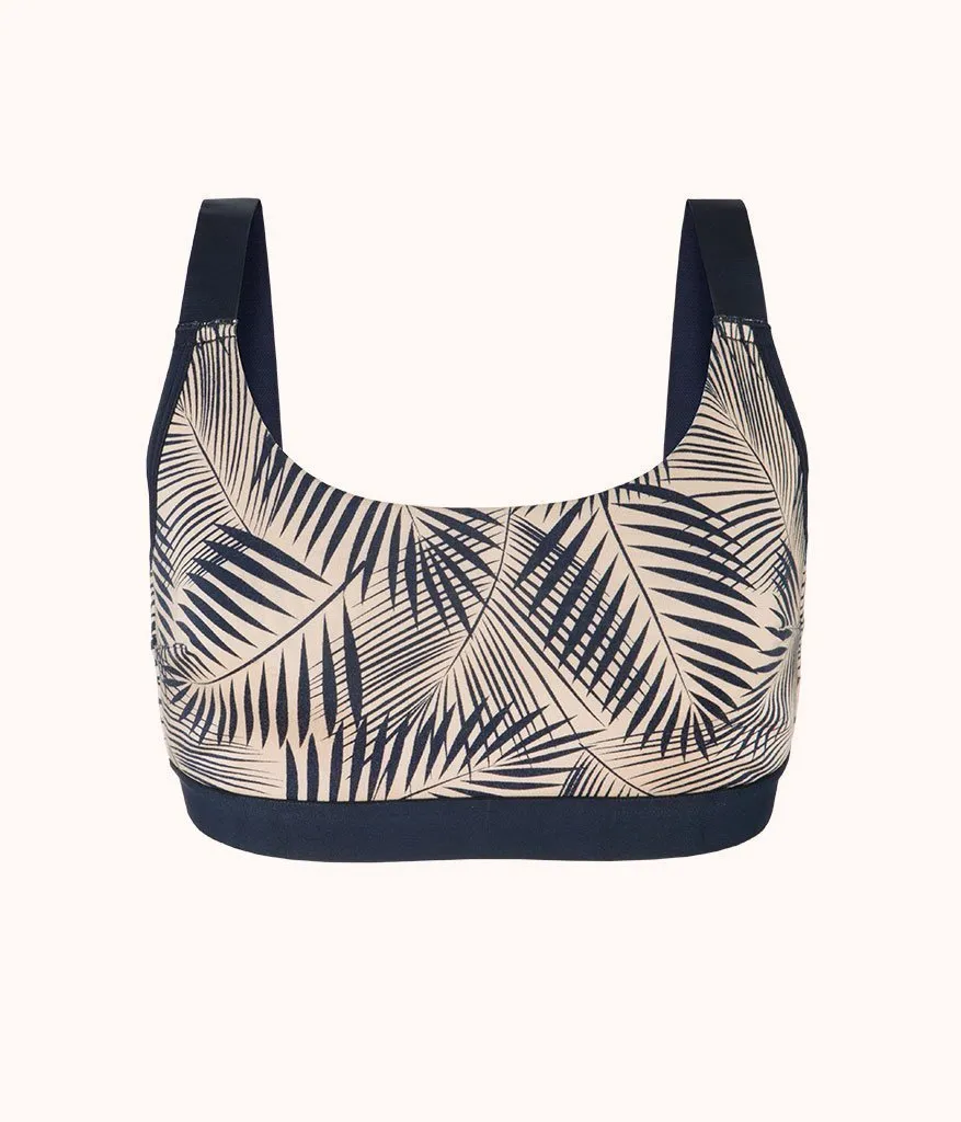 The All-You Busty Bralette - Print: Navy Palm Print