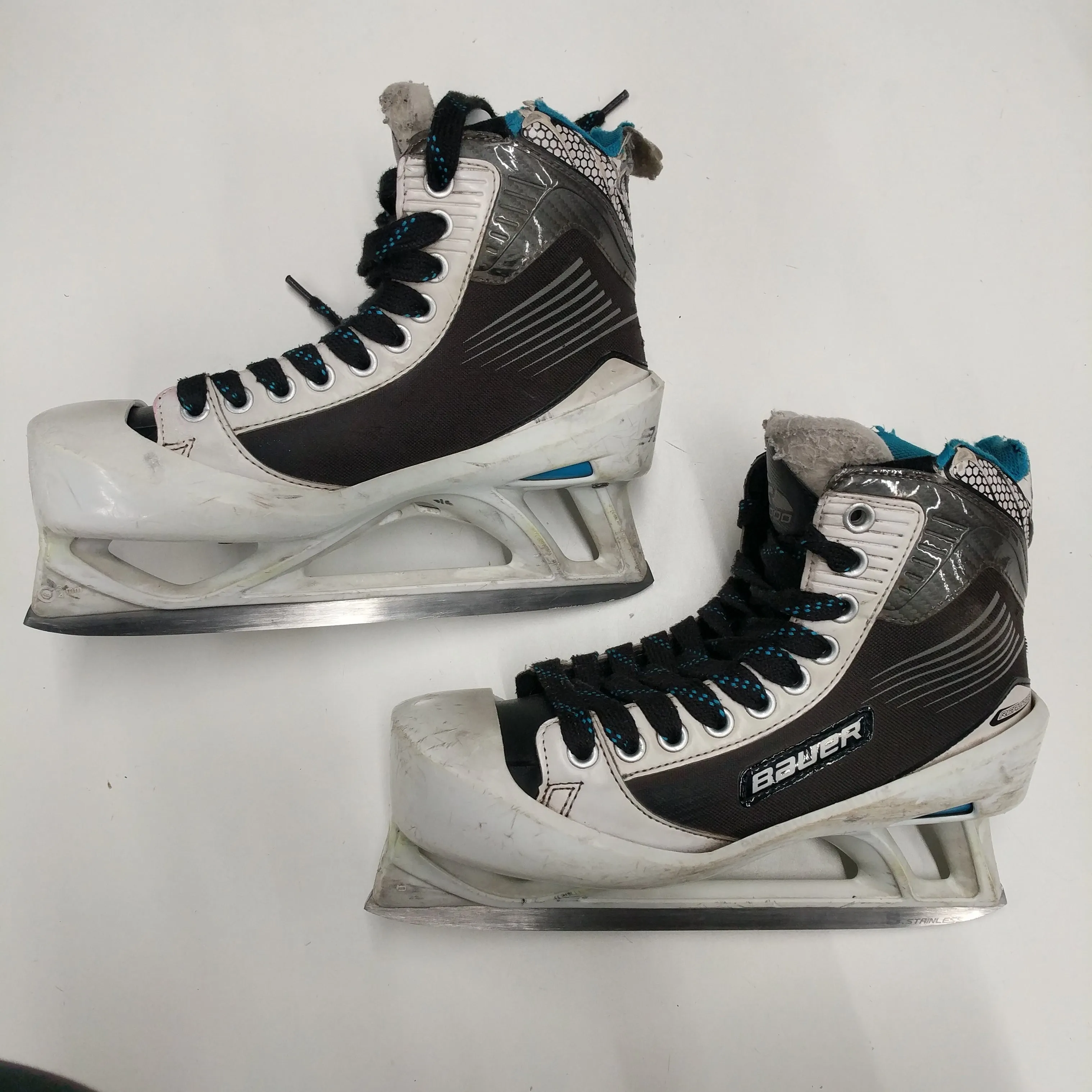 Used Bauer Reactor 2000 Size 7.5 Goalie Skates