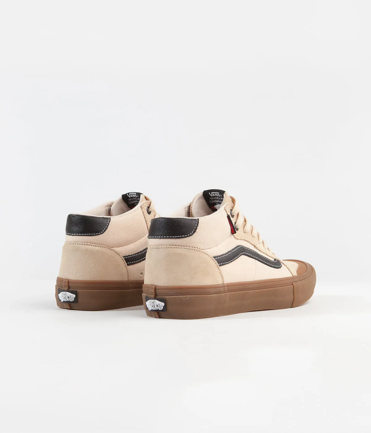 Vans Style 112 Mid Pro Shoes - (Ty Morrow) Macadamia / Gum