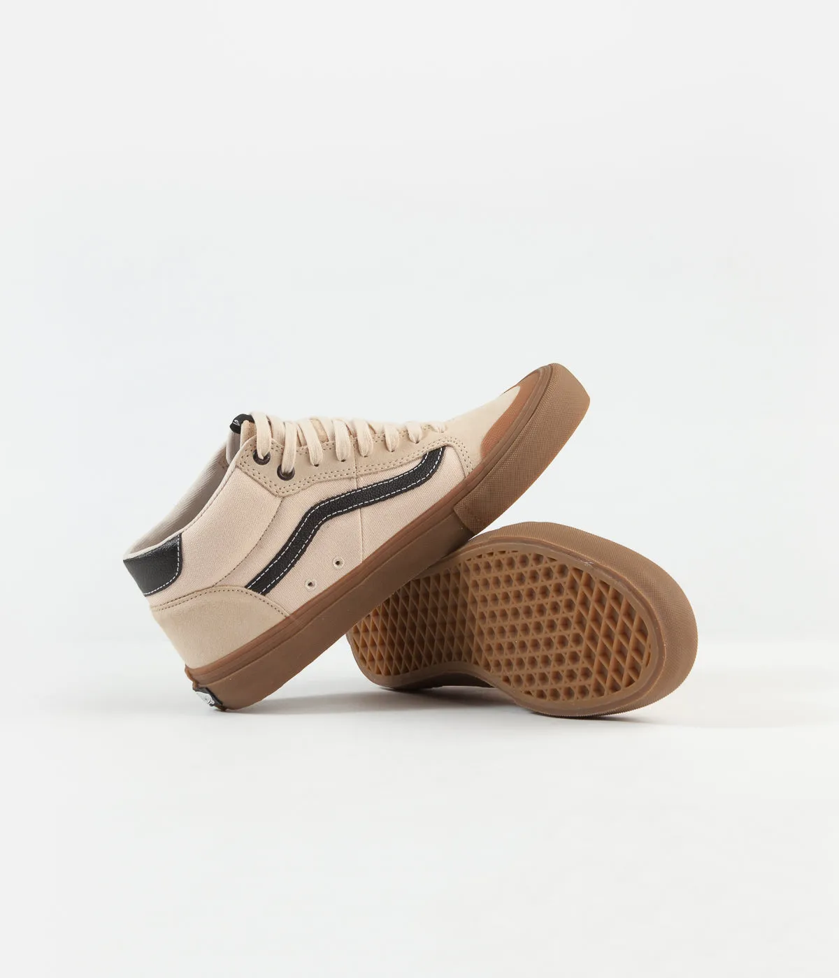 Vans Style 112 Mid Pro Shoes - (Ty Morrow) Macadamia / Gum