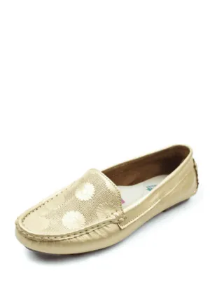 Viteliuss Women's Gold Loafer